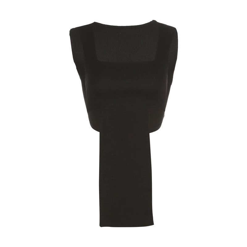 Women's Square Neck Slim Fit Sleeveless T-Shirt 6