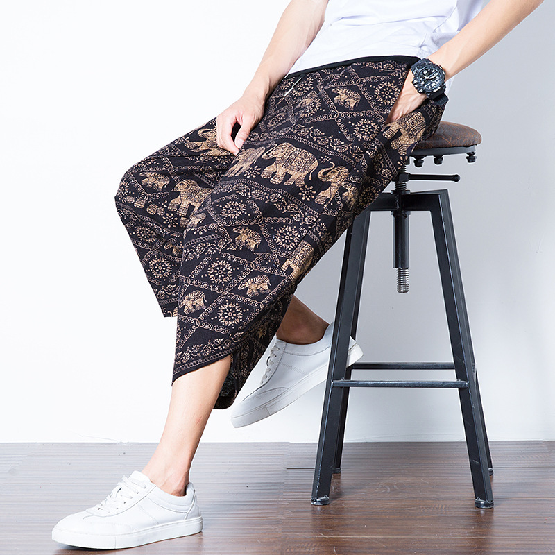 Retro Large Size Elephant Pants 2