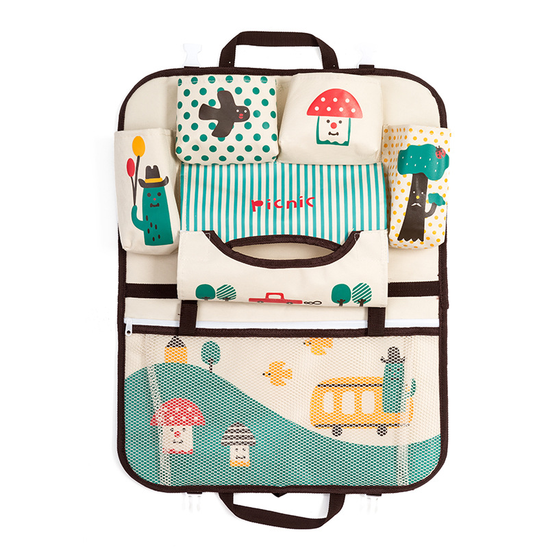 Cartoon car storage bag seat hanging bag 9