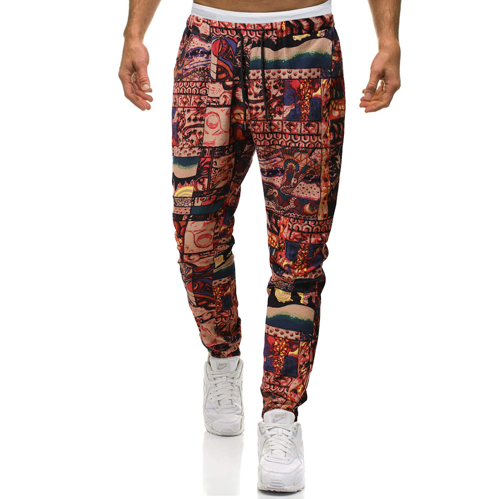 Trendy Retro Ethnic Style Plus Size Harem Pants 8