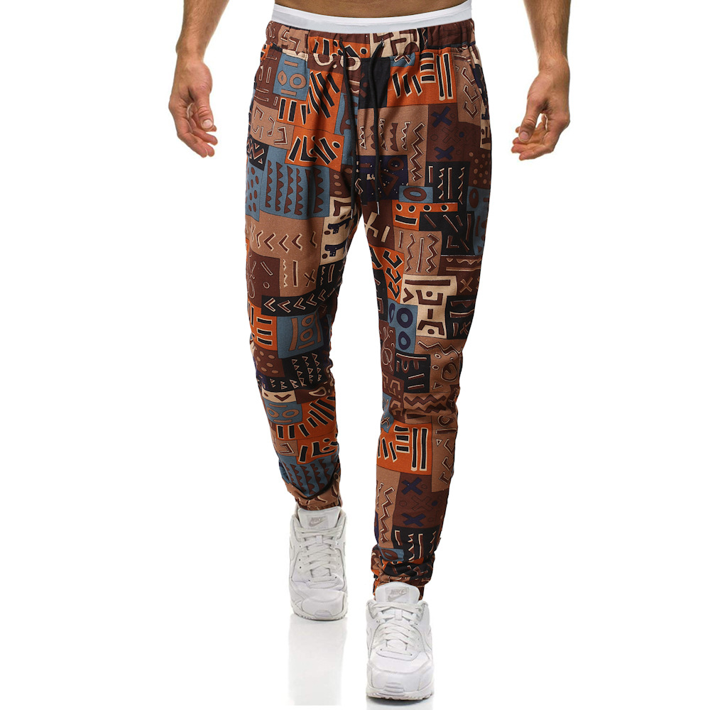 Trendy Retro Ethnic Style Plus Size Harem Pants 7