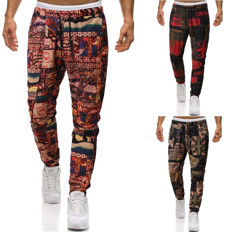 Trendy Retro Ethnic Style Plus Size Harem Pants 9