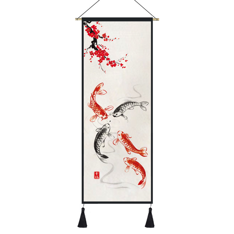 Cloth Painting Living Room Wall Decoration Painting Porch Tapestry Homestay Hanging Cloth 7
