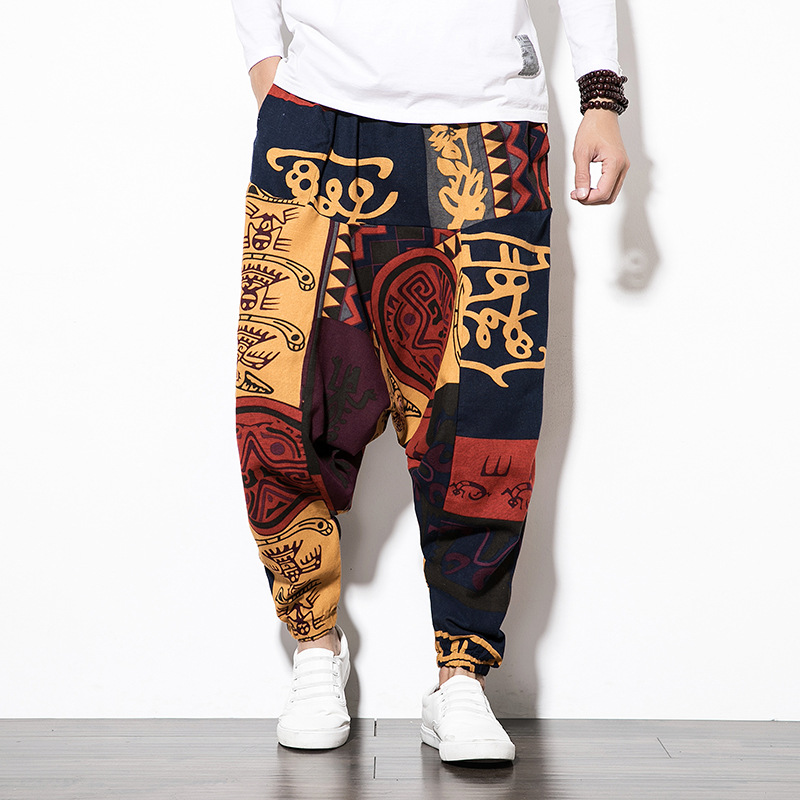 Men's Chinese Style Cotton Linen Casual Pants 3