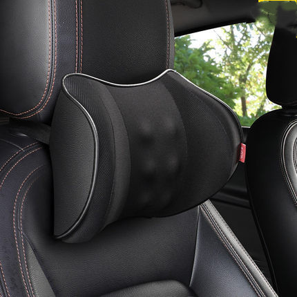 Car Electric Headrest Car Seat Electric Lumbar Cushion Memory Foam Lumbar Support Massage Headrest Lumbar Cushion Set 4
