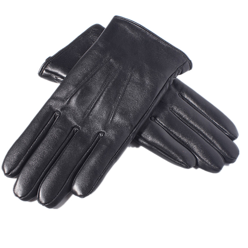 Men's Leather Winter Touchscreen Gloves