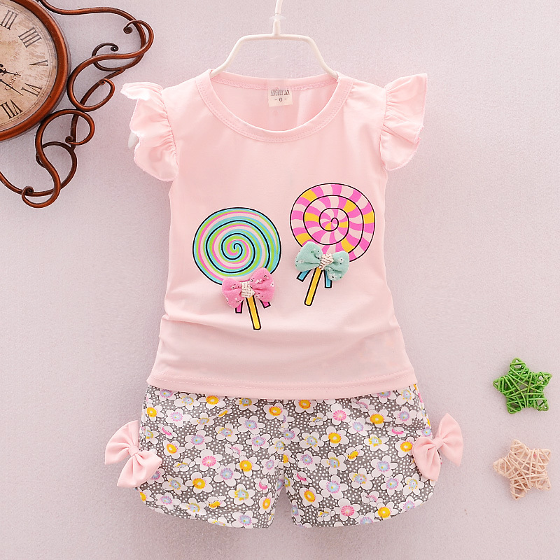 Summer Kids' Lollipop Short-Sleeve Set 2