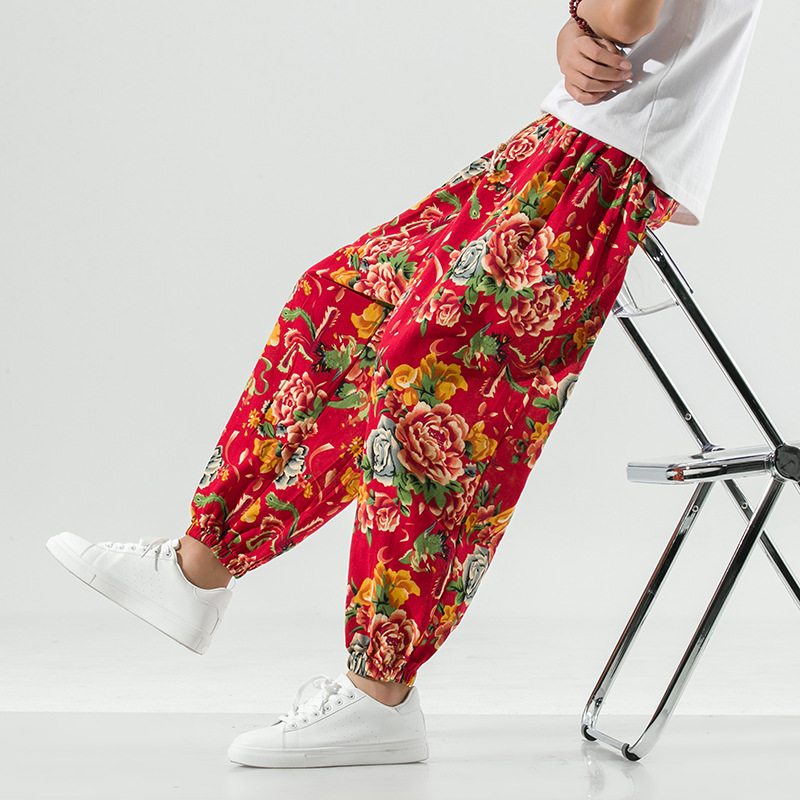 Breathable Cotton Linen Plus Size Harem Pants 2