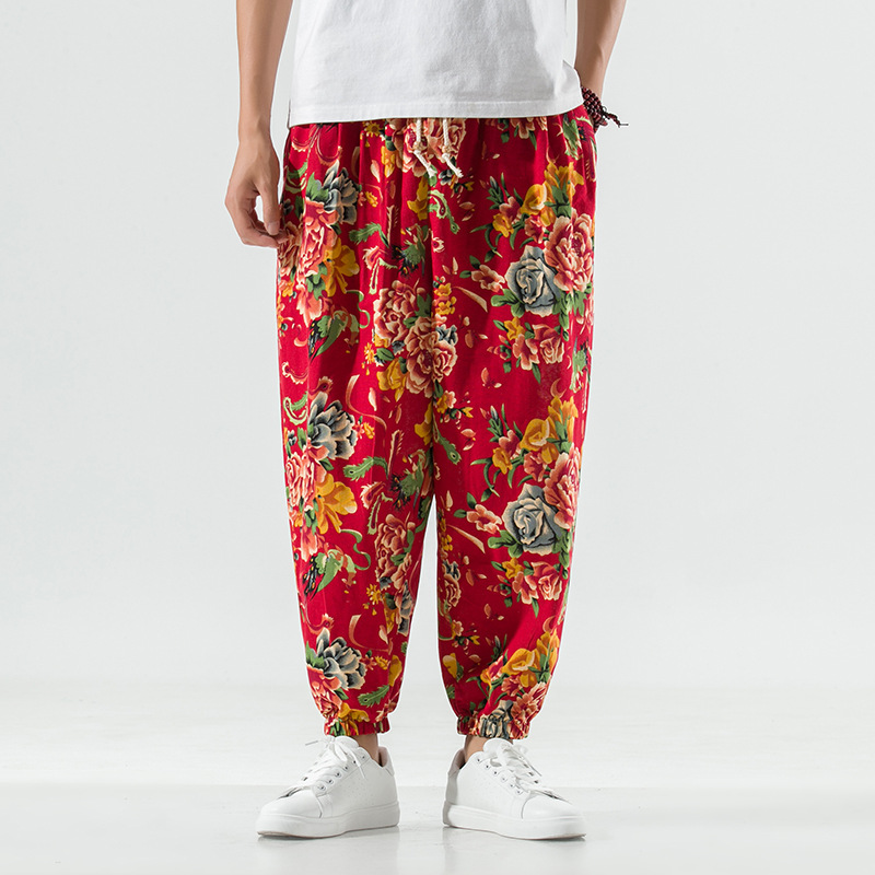 Breathable Cotton Linen Plus Size Harem Pants 4