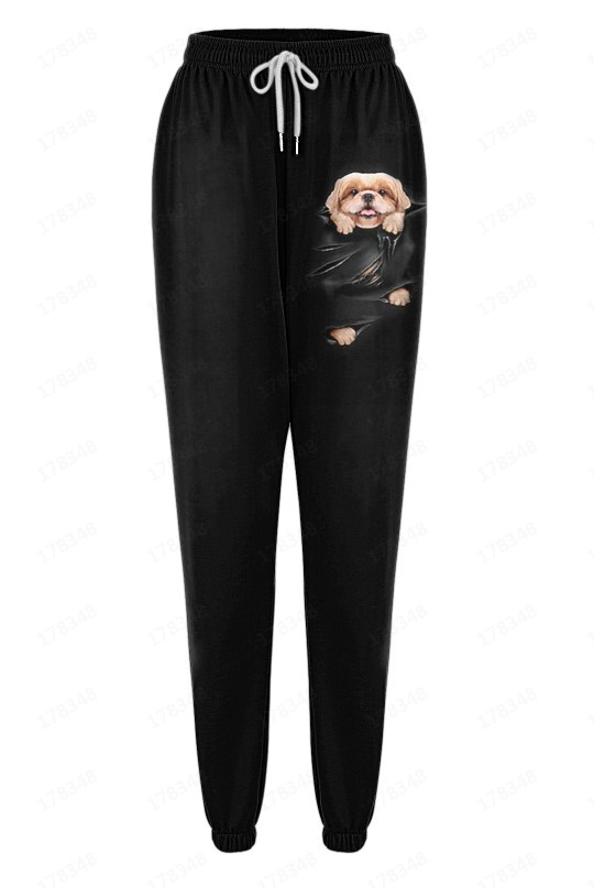 3D Printed Casual Couple Pants 12