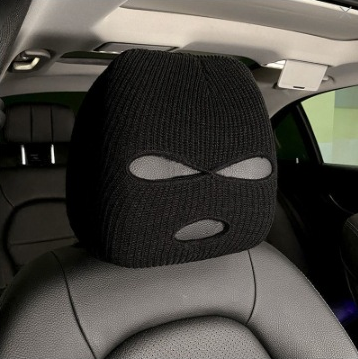 Car seat cover-universal inside-car type-black-wool-1 piece