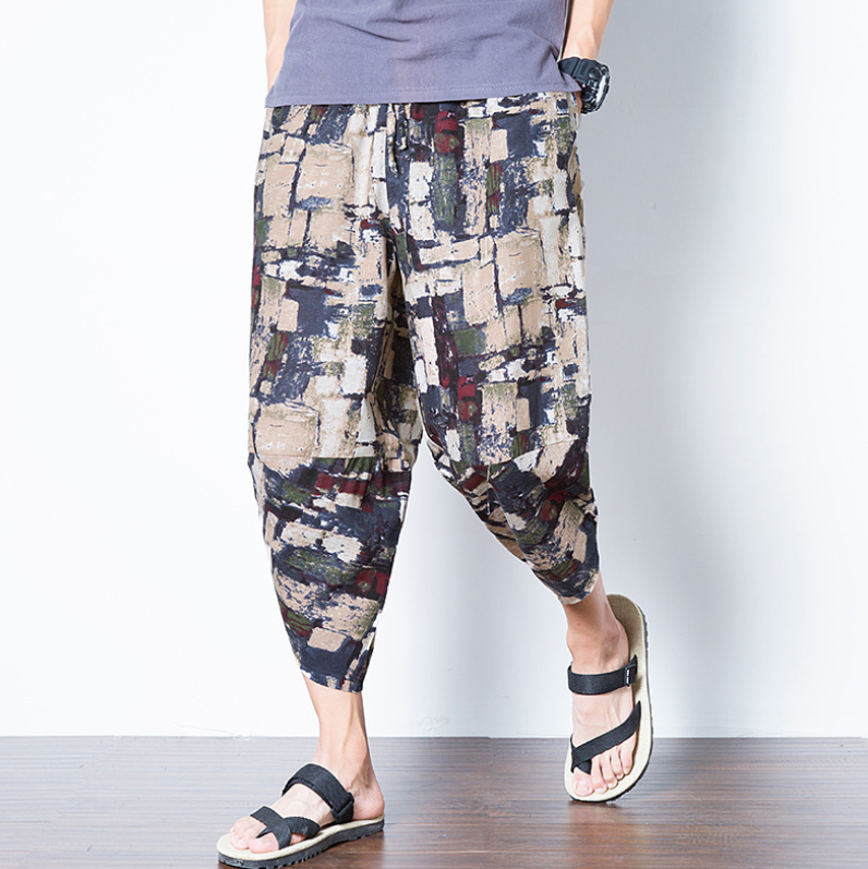 Retro Large Size Elephant Pants 8