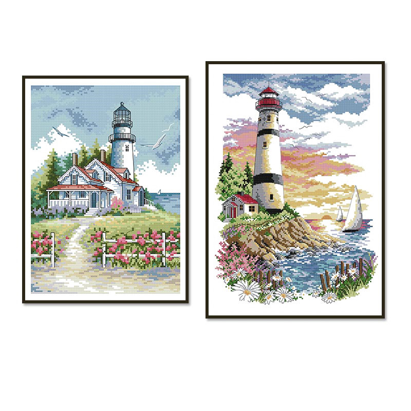 Lighthouse cross stitch 3