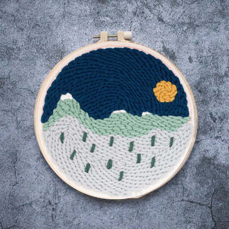 Hand-embroidered DIY Material Package Poke Poke Set 5