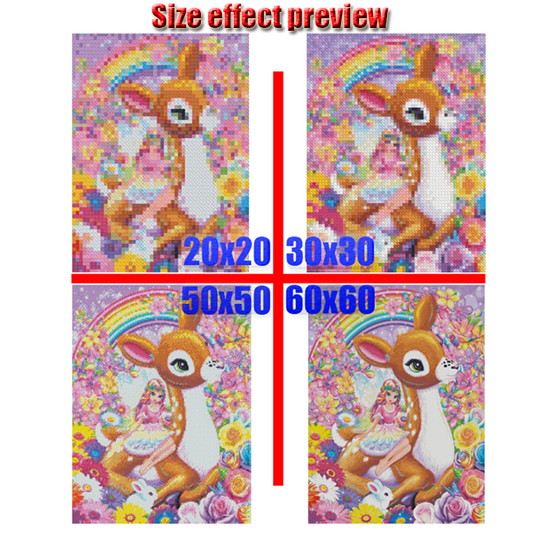 Kexinzu Full Circle Diamond Painting Cartoon Flag Mosaic 2