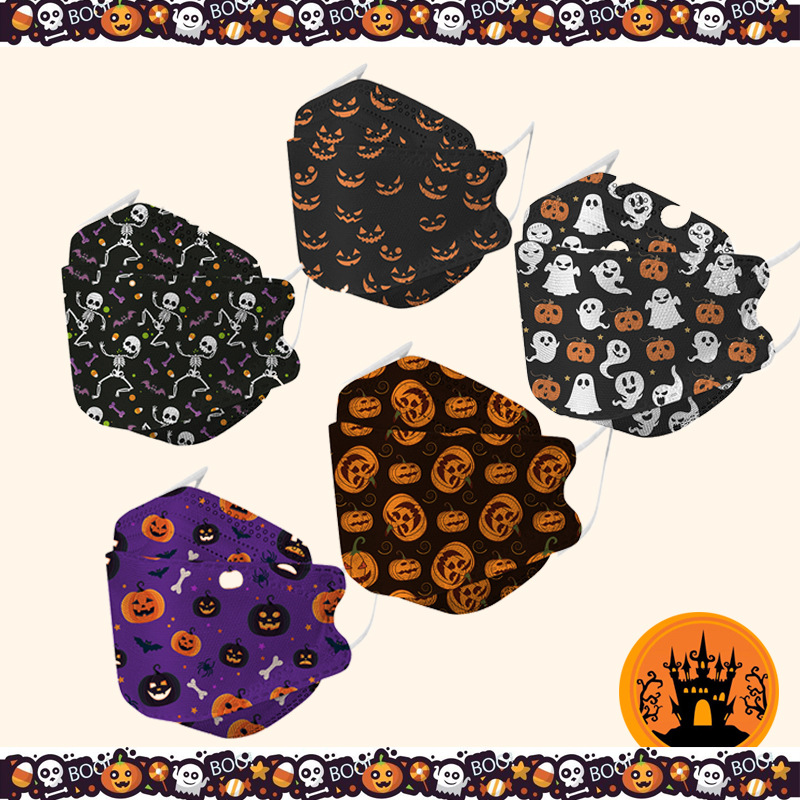 Halloween KF94 Fish-Mouth Masks, 10-Pack