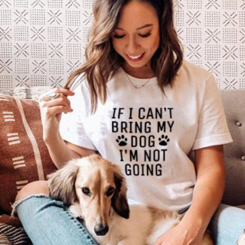 If I Can't Take My Dog, I Won't Go Letterpress Tee