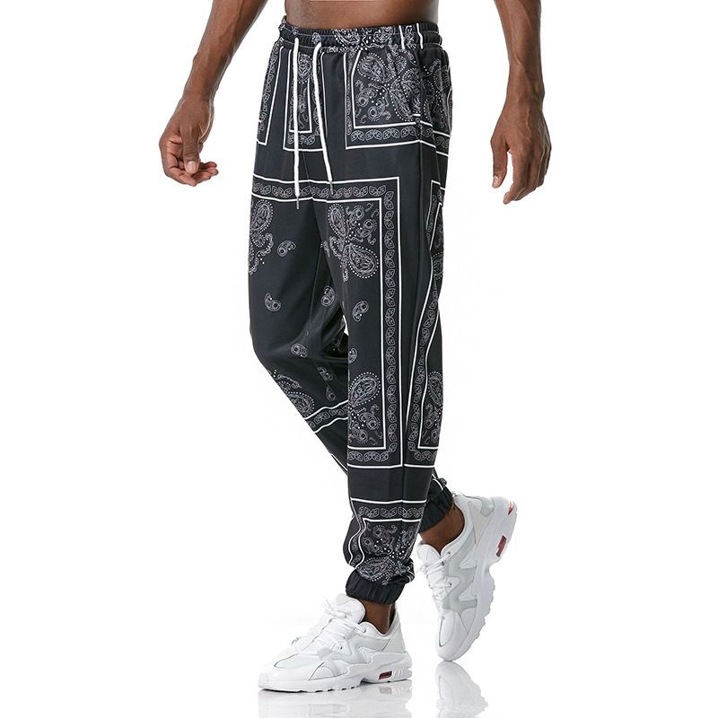 Retro Printed Jogging Pants 2
