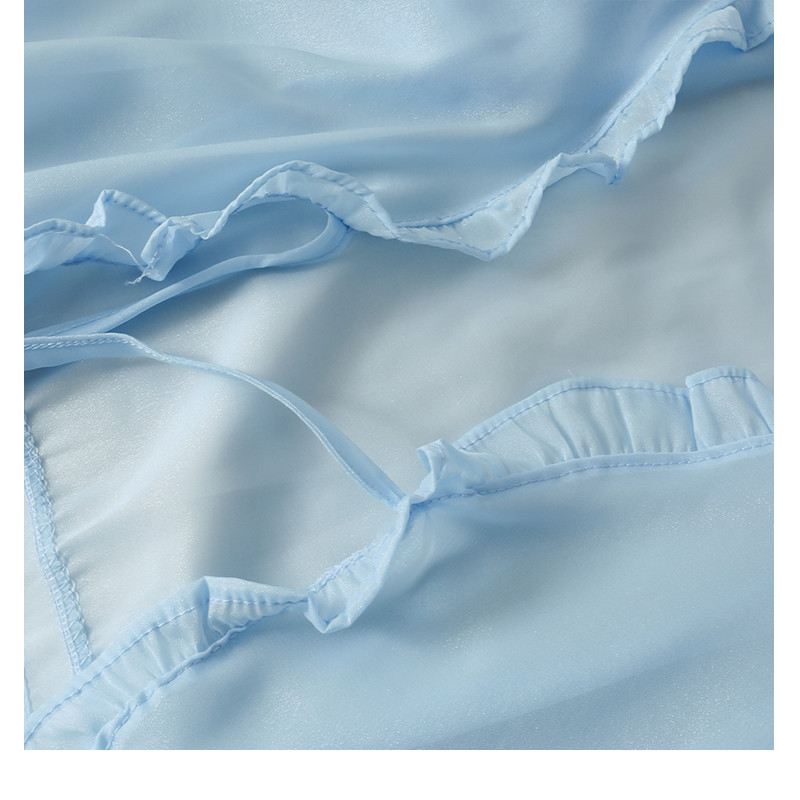 Women's Short Bow Tie Shawl with Fungus Edge 7