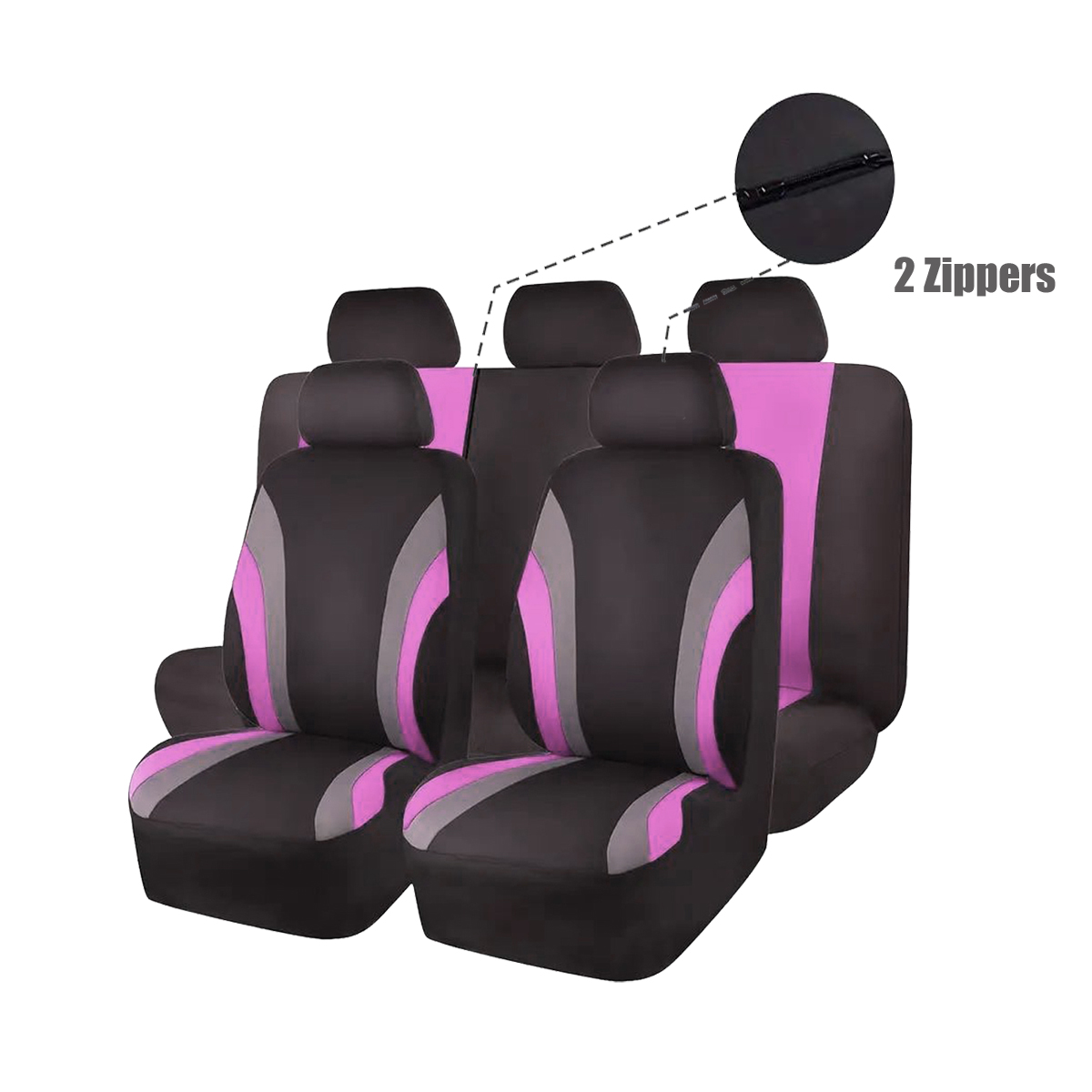 5-Seat Car Seat Cover, Classic And Timeless Design, Thin 2mm Thickness, Suitable For All Seasons 12