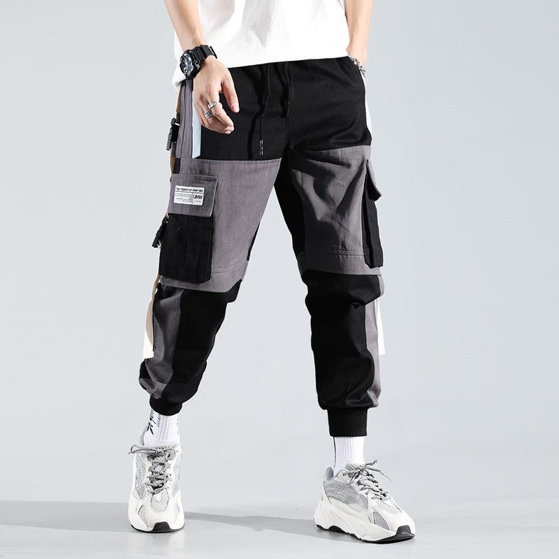 Contrast Color Drawstring Pants 3