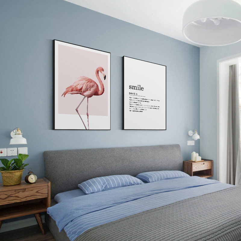 Simple Bedroom Dining Room Background Wall English Alphabet Mural 4
