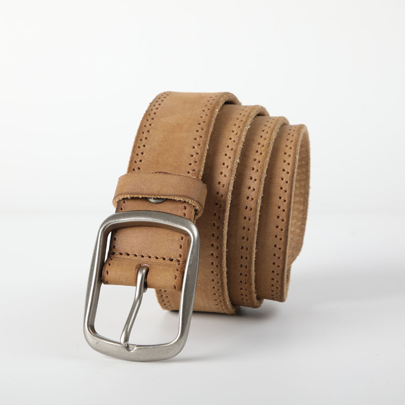Men's Retro Soft Cowhide Leather Belt