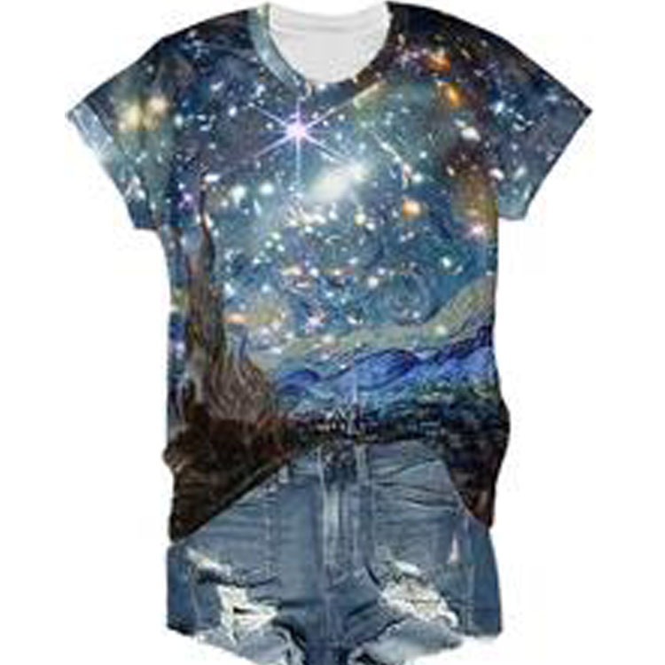 Casual Oil Painting T-Shirt 5