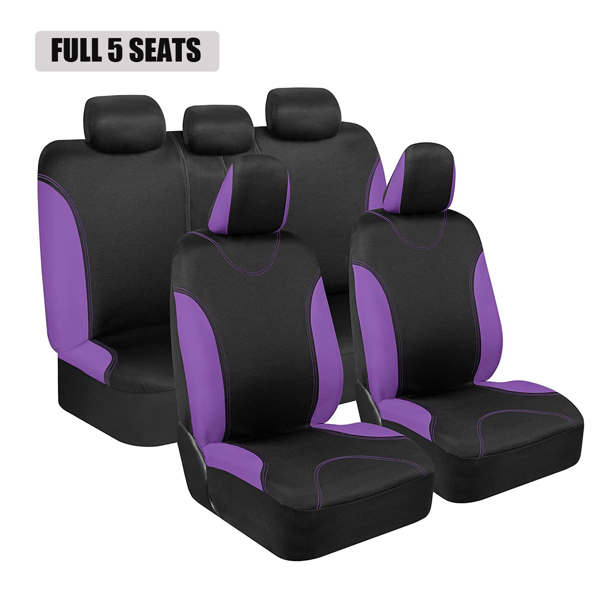 5-Seat Car Seat Cover, Classic And Timeless Design, Thin 2mm Thickness, Suitable For All Seasons 9