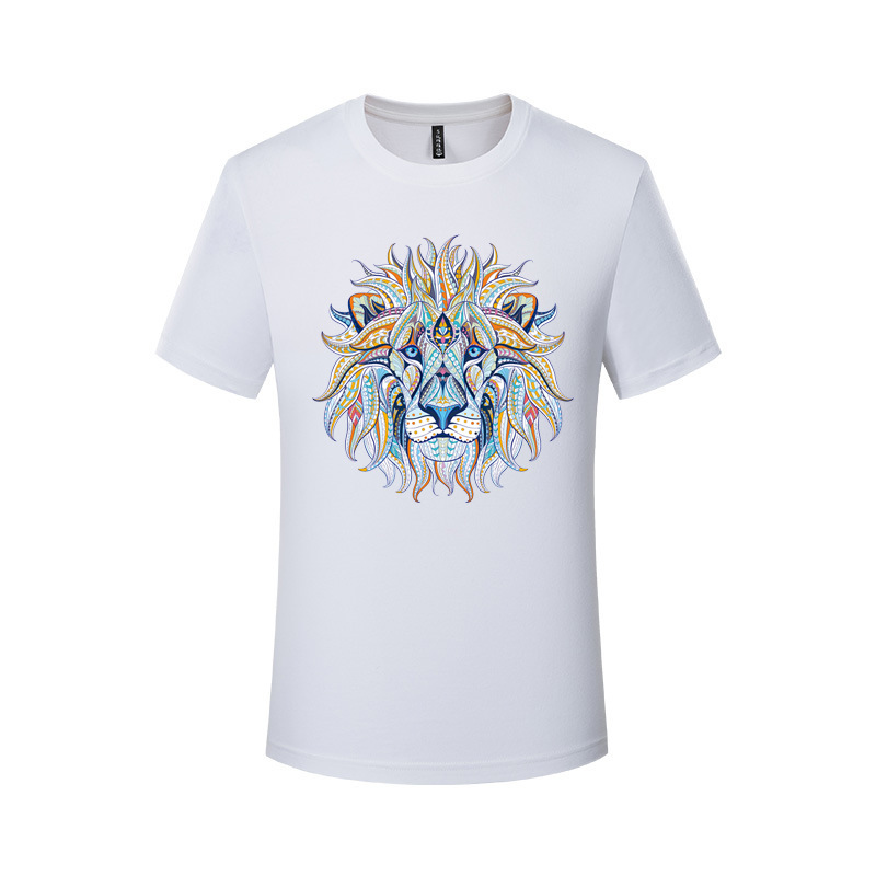Cute Pet Series Lion Couple T-Shirt 4