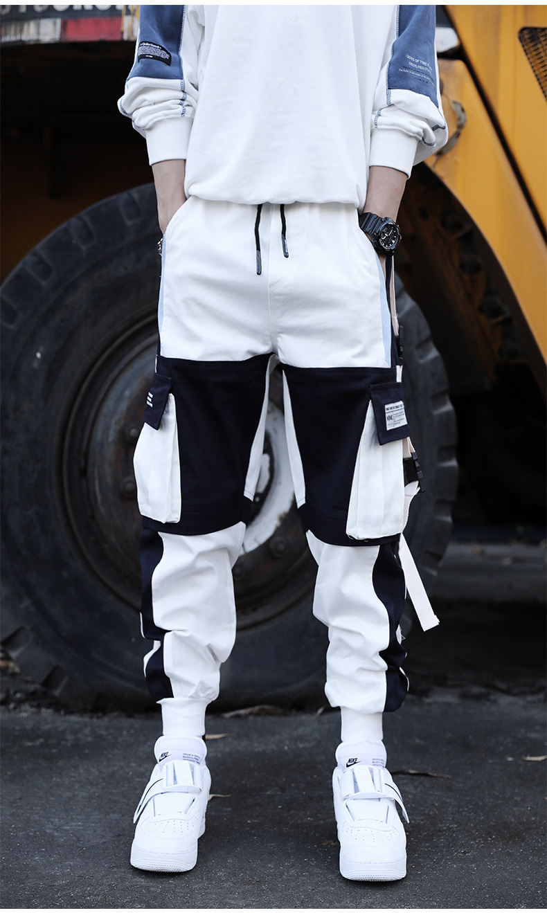 Contrast Color Drawstring Pants 8