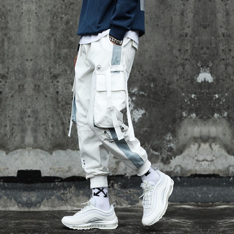 Contrast Color Drawstring Pants 4