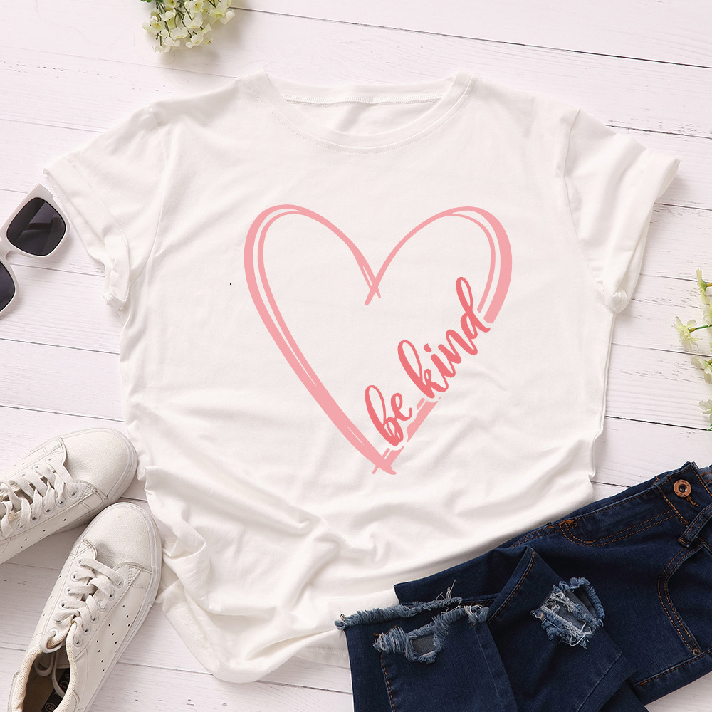 Heart-Shaped Love Short-Sleeved T-Shirt 2