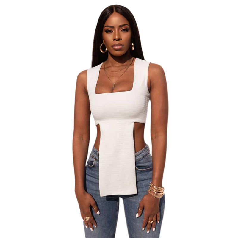 Women's Square Neck Slim Fit Sleeveless T-Shirt 5