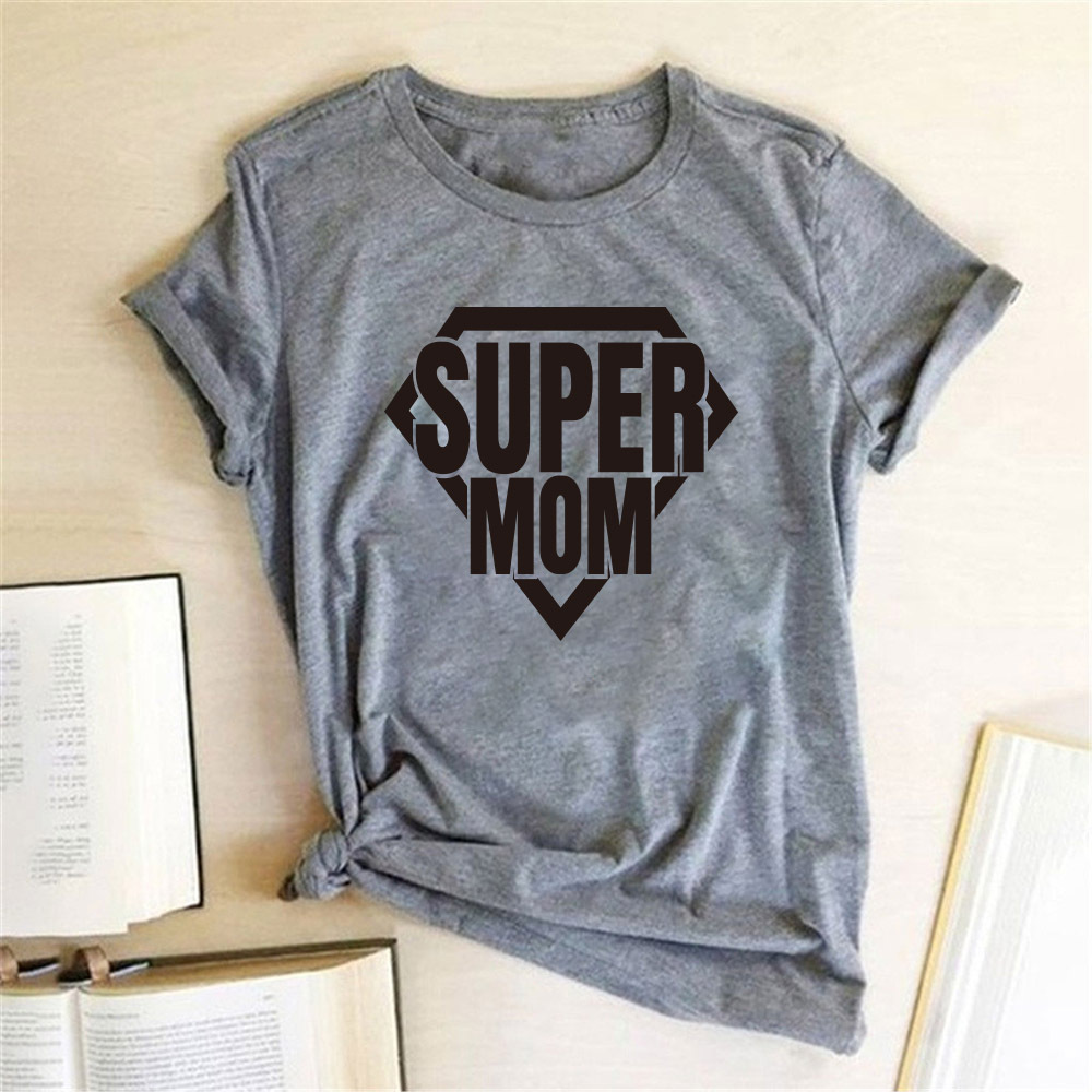 Super Mom Graphic Print Casual T-Shirt 3