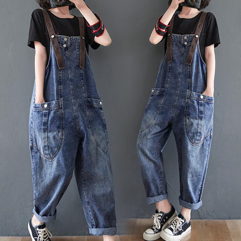 Women's Loose-Fit Overalls