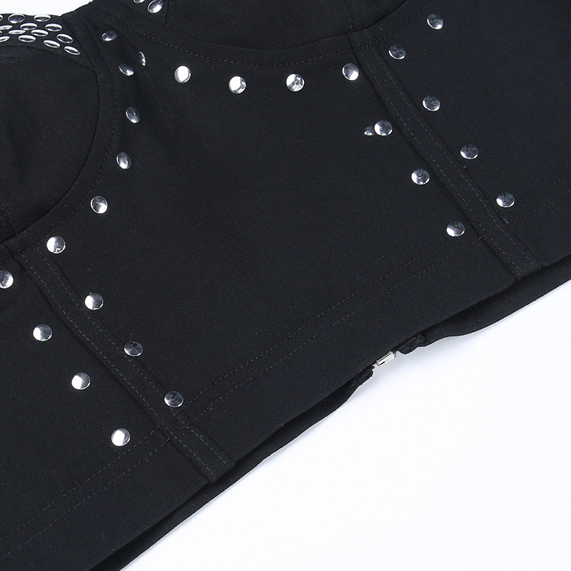 Women's Trendy Studded Metal Suspender Top 7