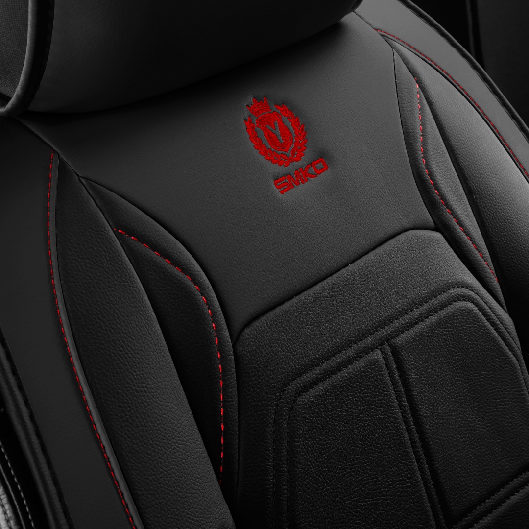 Universal 5 Seats Full Leather Car Seat Covers 8 Optional Colors Wear Resistant Auto Interior Seat Cushion Protectors For Most Vehicles 8