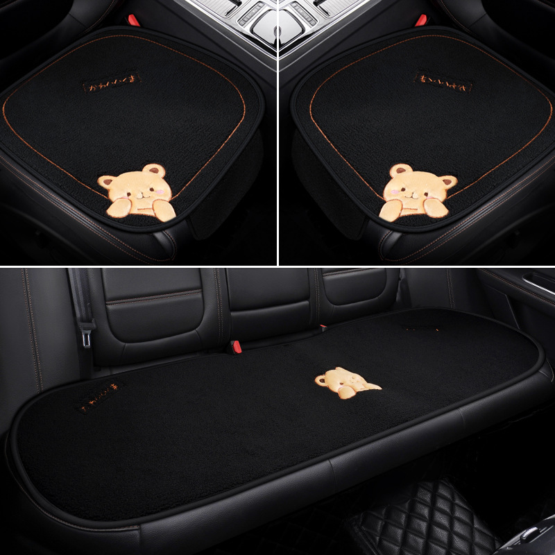 Car Cushion Winter Plush Three-piece Set 9