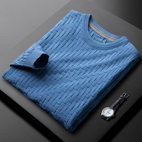 Men's Thick Simple Sweater for Autumn and Winter