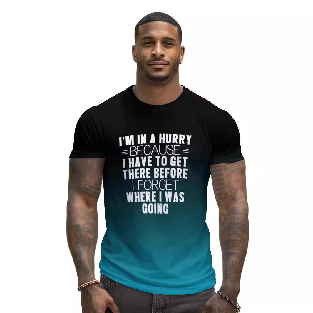 Loose Men's T-Shirt with 3D Print