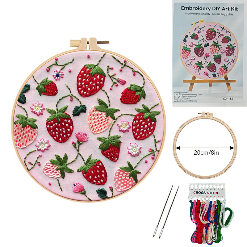 European Embroidery Material Package Cherry Strawberry Watermelon Orange 4