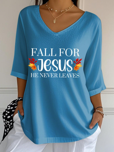 Striped Loose-Fit Crew Neck Top for Women 4