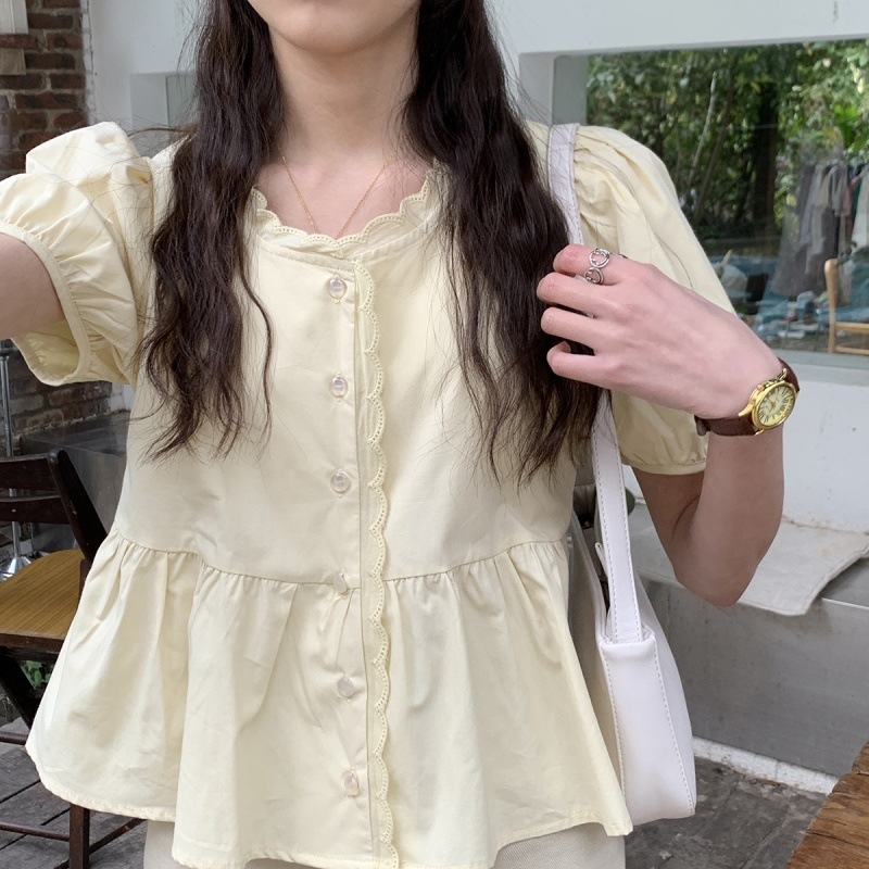 Women's Summer Puff Sleeve Shirt