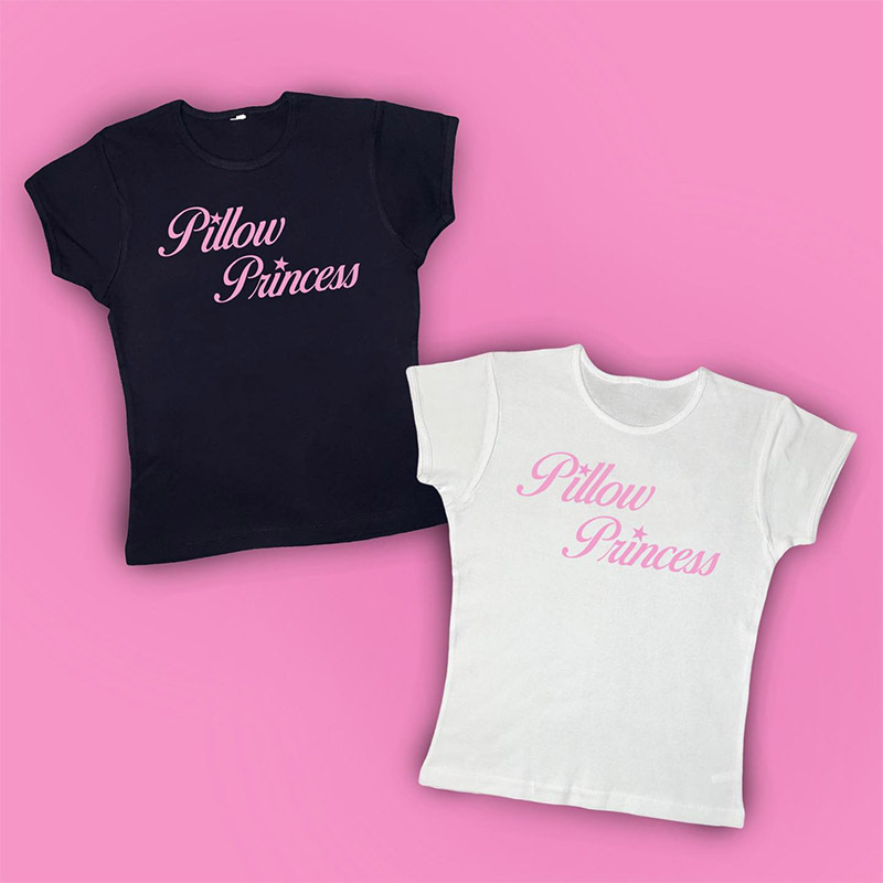 Punk Letter Print Cute Cropped T-Shirt