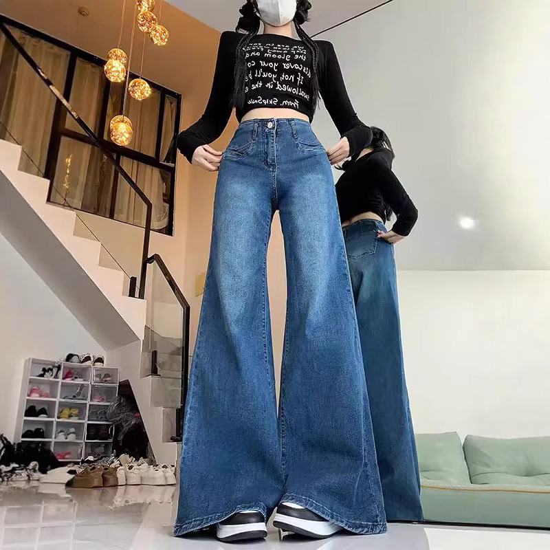 Casual Loose Flared Draped Pants for Women