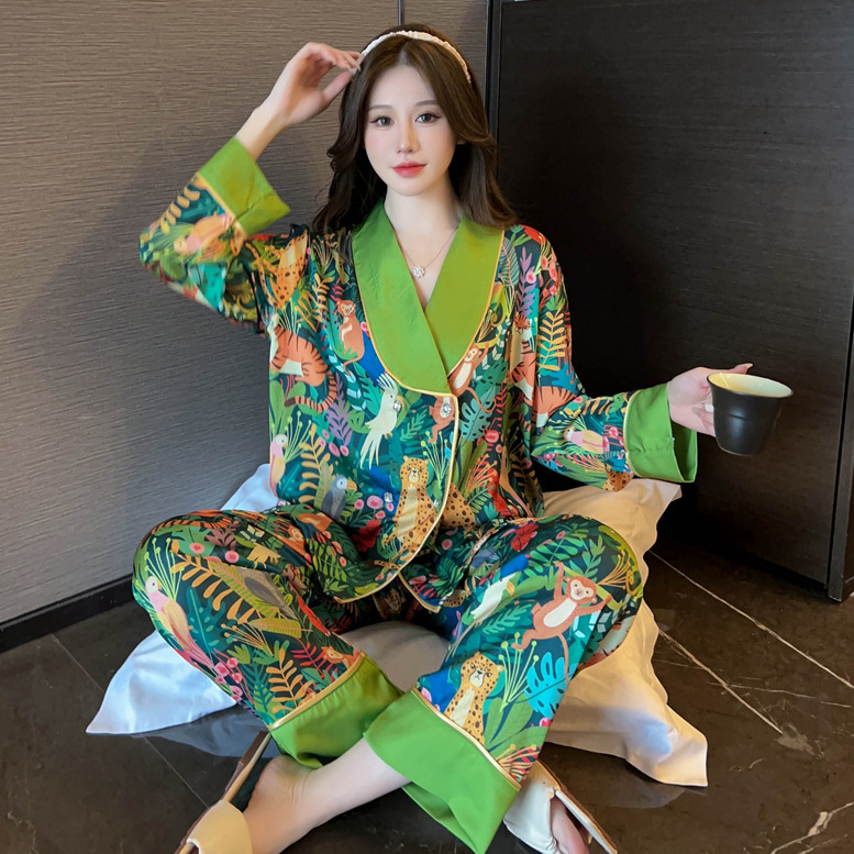 Women's Rayon Long-Sleeve Pajama Set