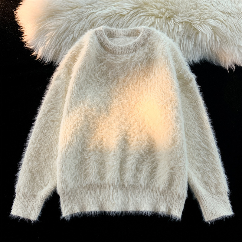 Japanese-Style Retro Men's Round-Neck Sweater