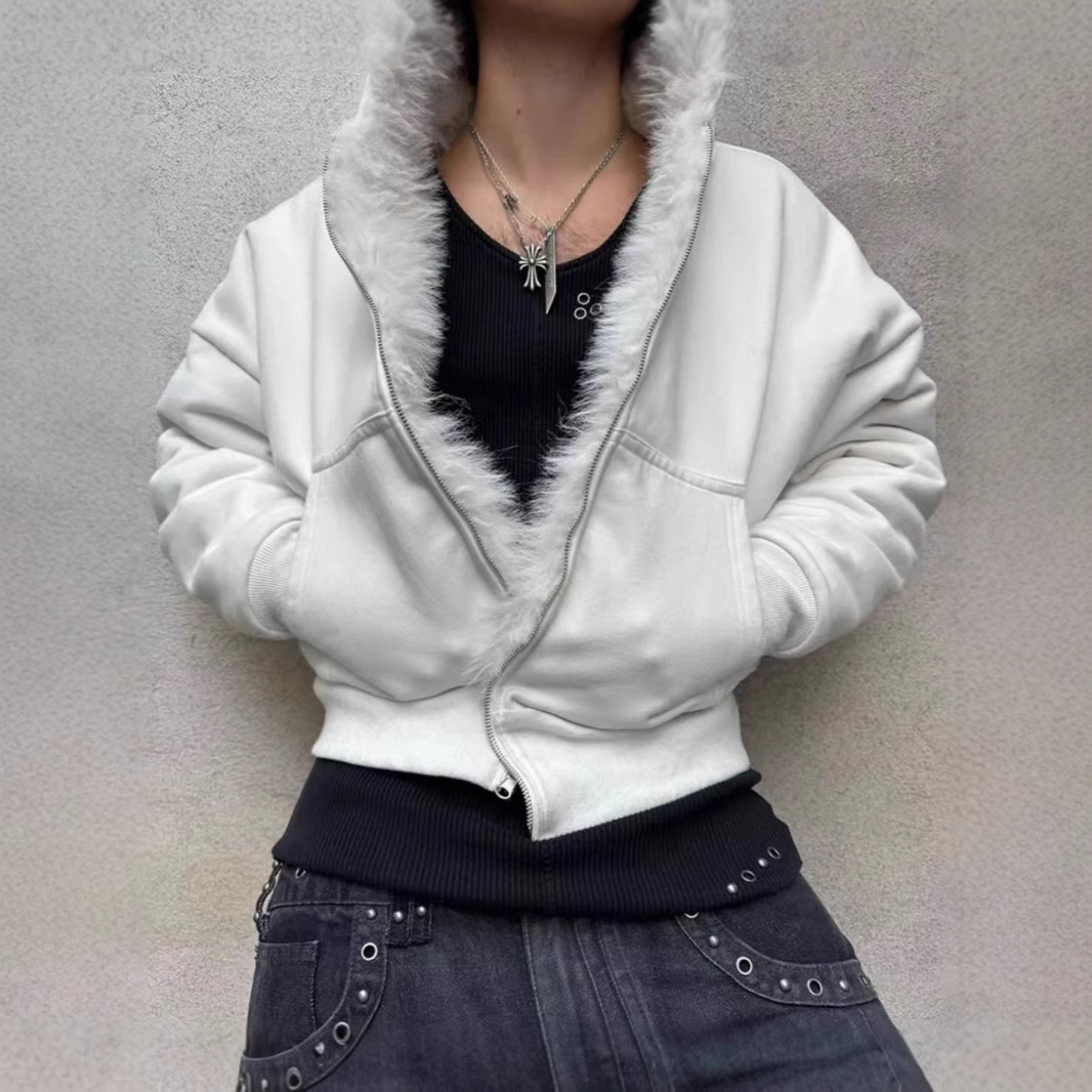 Men's fashion casual double-sided hooded jacket