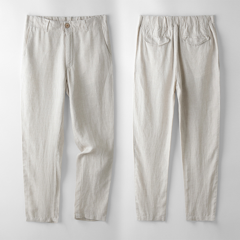 Spring and Summer Thin Casual Linen Men's Pants